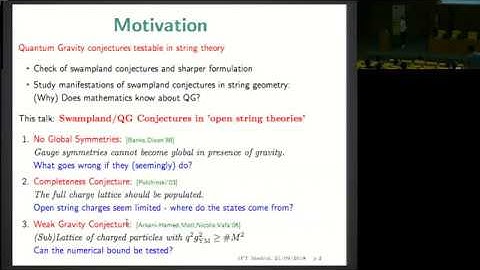 Timo Weigand - Tensionless strings and the Swampland