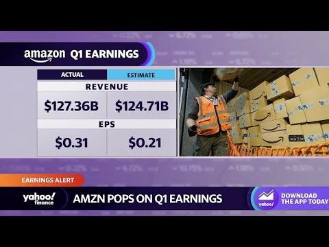 Amazon's stock surges as profit jumps and sales jump