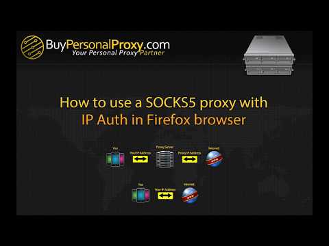 Buypersonalproxy.com - How to use a SOCKS5 Proxy with IP Auth in Firefox browser