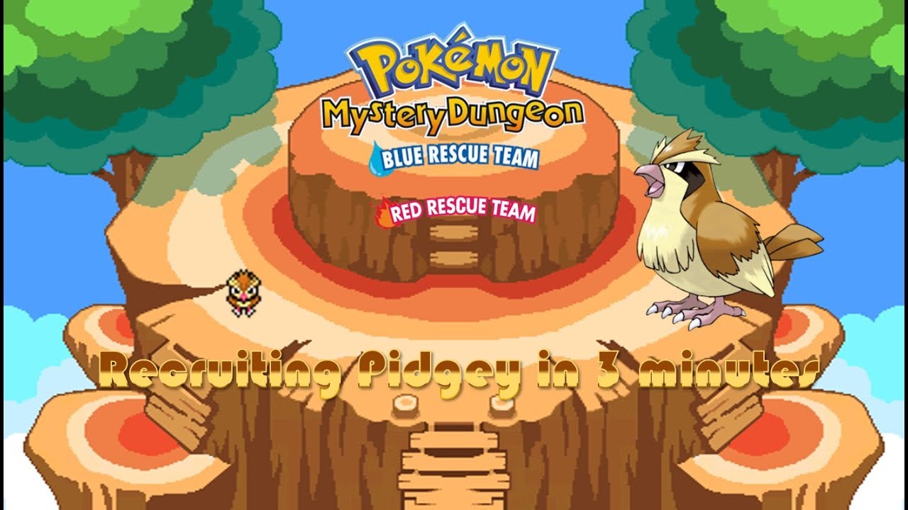 How to recruit Pidgey in 3 minutes - Pokémon Mystery Dungeon Red/Blue Rescue Team