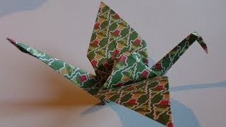 Origami ! La Grue Traditionelle.