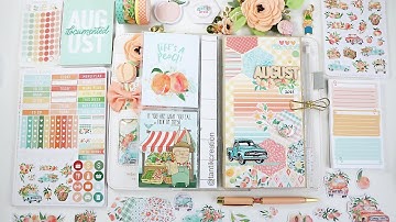 TN Planner Set Up with Cocoa Daisy kits Peach Ridge