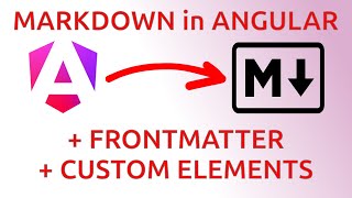 Render Markdown in Angular + Frontmatter and custom elements