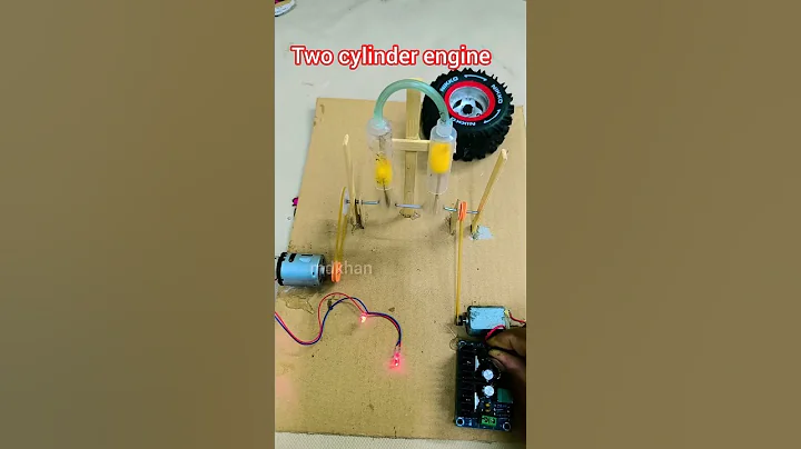 Two cylinder engine #youtubeshorts #shorts #diy #diycrafts #ytshorts #video #experimentpiston #yt