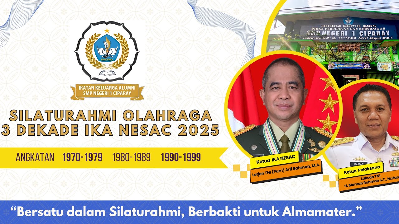 PUNCAK ACARA SILATURAHMI OLAHRAGA 3 DEKADE IKA NESAC 2025 