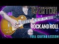 How To Play "Rock And Roll" by Led Zeppelin (Full Electric Guitar Lesson)