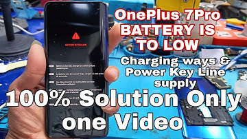 OnePlus 7Pro | Battery is to Low | Charging Solution | Power Button | Power Key Full Solution