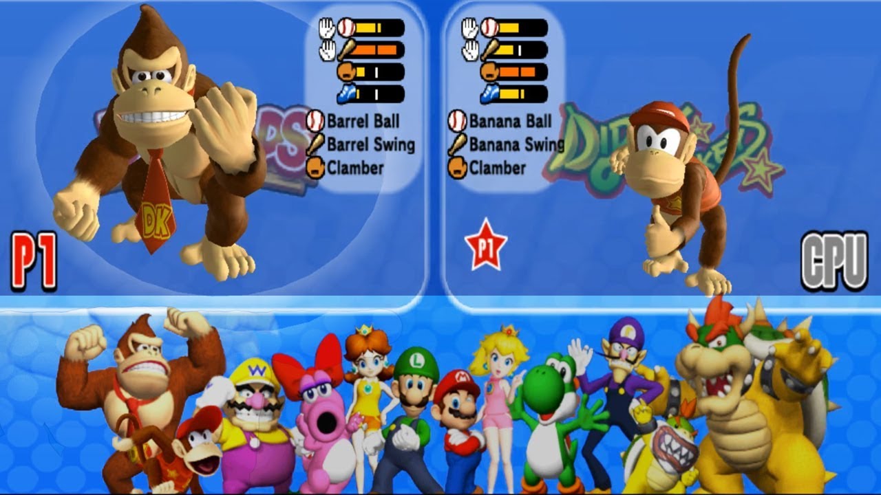 All mario super sluggers characters