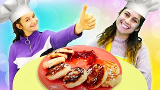 Ayşe Asu Elaya Rus Tatlısı Yapıyor Evcilik Videosu Pratik Tatlı Tarifleri