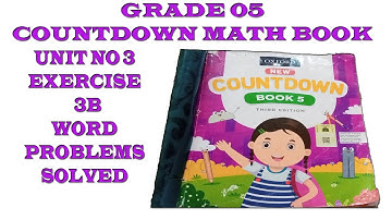 Class 5 Countdown Unit 3 Exercise 3b Word Problems Solved