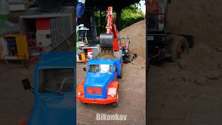 1/8 Scale RC Excavators and Dump Truck in Action!