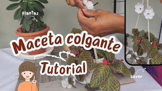 Maceta colgante con botella de plástico fácil de hacer |Tutorial ✅