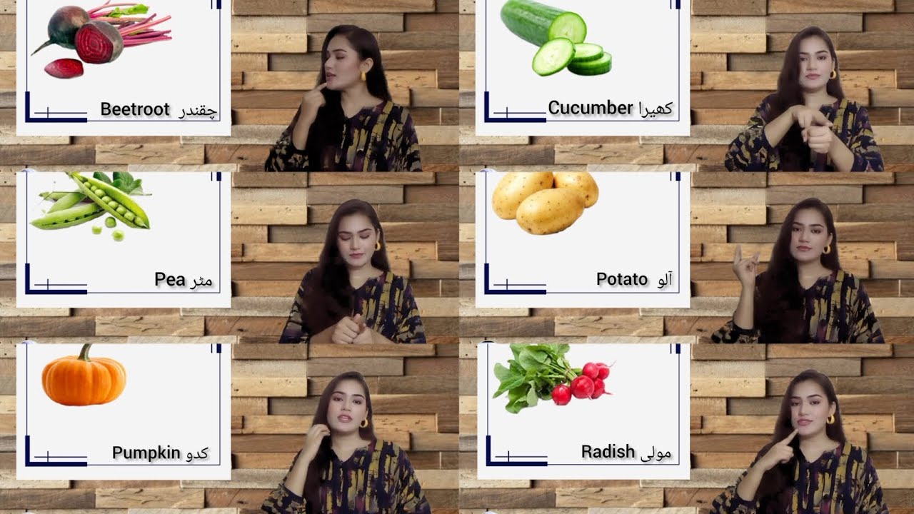 Vegetables name in sign language | Deaf sign language | Ripka hans