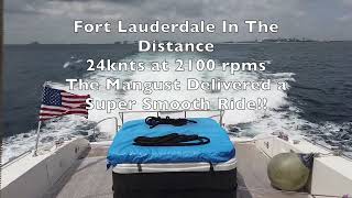 Taking the 105' Mangusta out for a Ocean Run, Randall Burg, www.lovethatyacht.com