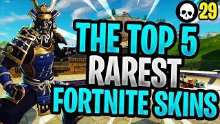 The Top 5 RAREST Skins In Fortnite HISTORY! (Fortnite Battle Royale Rare Skins)