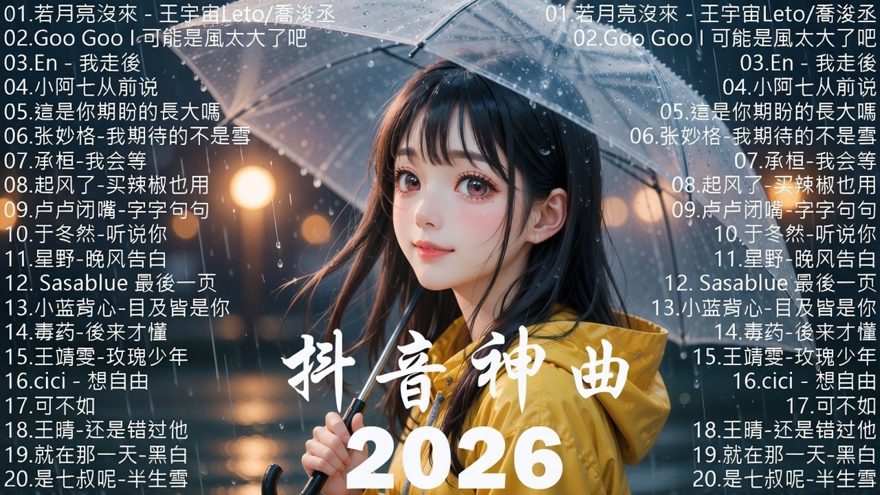 【2026 五月 新歌】2026超好聽的中文歌單 | KKBOX華語單曲排行週榜 | 愛就一個字，總會有人，花海，Letting Go，門沒鎖 | 周杰倫、林俊傑 JJ Lin、G.E.M.鄧紫棋