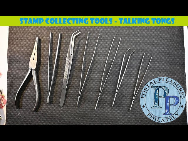 2PCS Stamp Collecting Supplies Stamp Tongs Needle Nose Tweezers Pointed  Tweezers