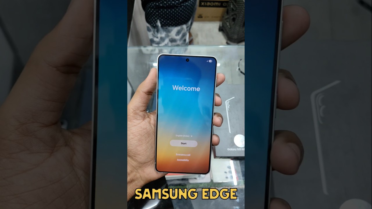 Samsung galaxy S25 EDGE Titanium Silver Color 