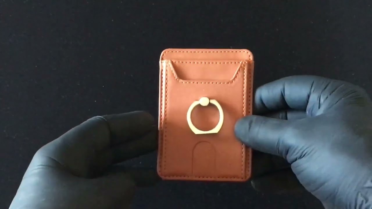Portafoglio Magnetico in Pelle con Anello Supporto, Utile esteticamente bello ma poco capiente