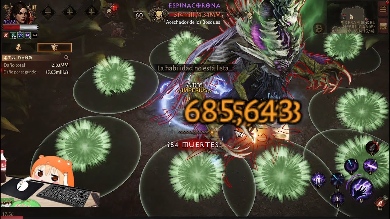 Inferno 8 Helliquary Gauntlet - Solo run (19:26) - Wizard SPAM - Diablo Immortal