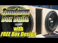 Sundown SA 12 Sub Box Build, with Free Box Specs