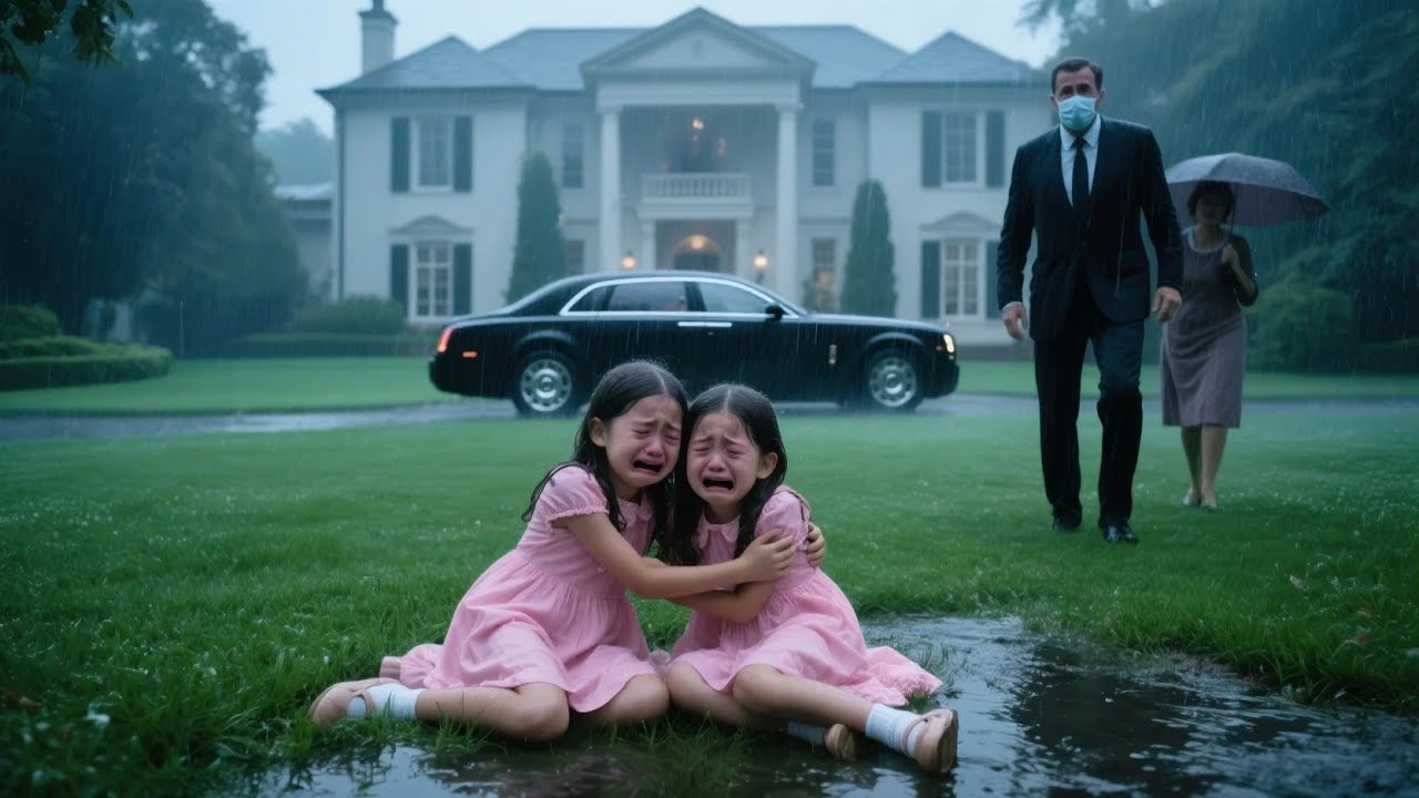 Millionär Kam Heim Ohne Vorwarnung – Sah Seine Zwillinge Im Regen Von Ihr Alleingelassen!