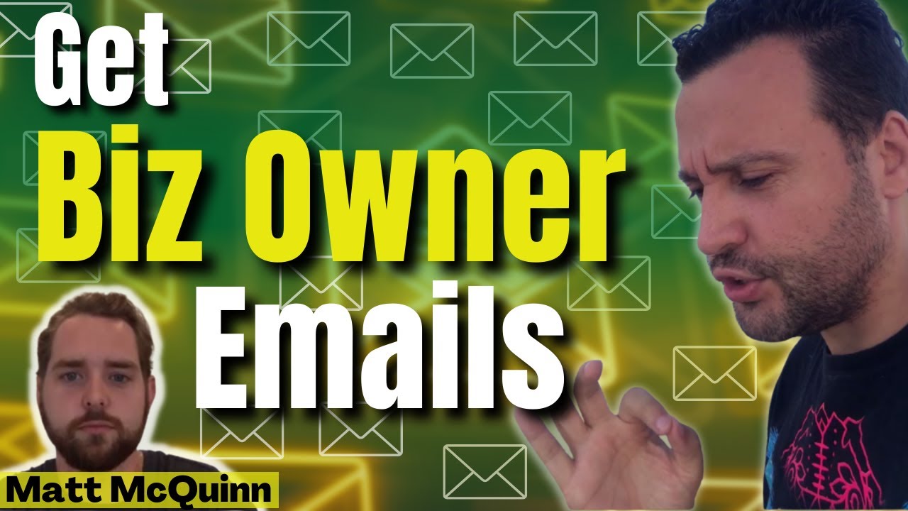 Get Business Owner Emails For $1 Using Coldlytics w Matt McQuinn - YouTube