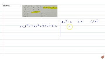 If `|[lambda^4+2lambda,2lambda^3-3,3lambda^2+lambda],[2,3,1],[5,0,2]|=alambda^4+b lambda^3+c l