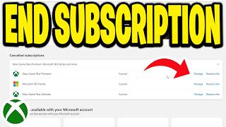 How To End Xbox Gamepass Subscription