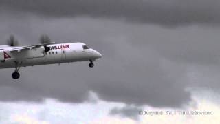 Vh-Qoj Dhc-8-402 Bombardier Qantas Qf Dash 8 Take Off 03Apr11