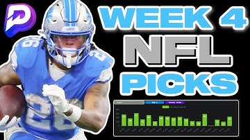 WEEK 4 NFL PRIZEPICKS - CHEAT CODE TO CONSISTENT CASH!