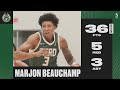 MarJon Beauchamp EXPLODES For A Career-High 36 PTS Against The Squadron!