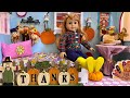 Decorating American Girl Doll House For Thanksgiving
