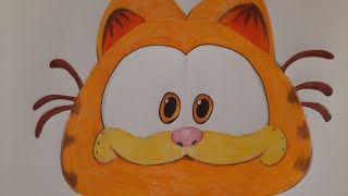 How I Color "Garfield" with Colored Pencils Full tutorial | Love painting Coloring Book