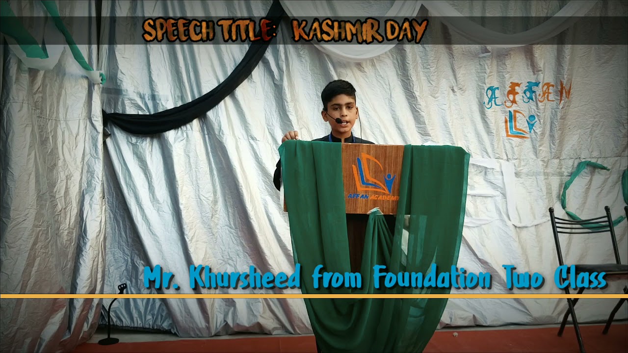 English Speech X Khursheed Ahmed X 23rd March X Affan Academy