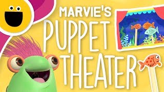 The Fish Who Swam in Circles | Marvie's Puppet Theater (Sesame Studios)