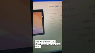 iPad Air Cellular 12.5.7 new Security iCloud Unlock just one click New Video #iphone  #apple