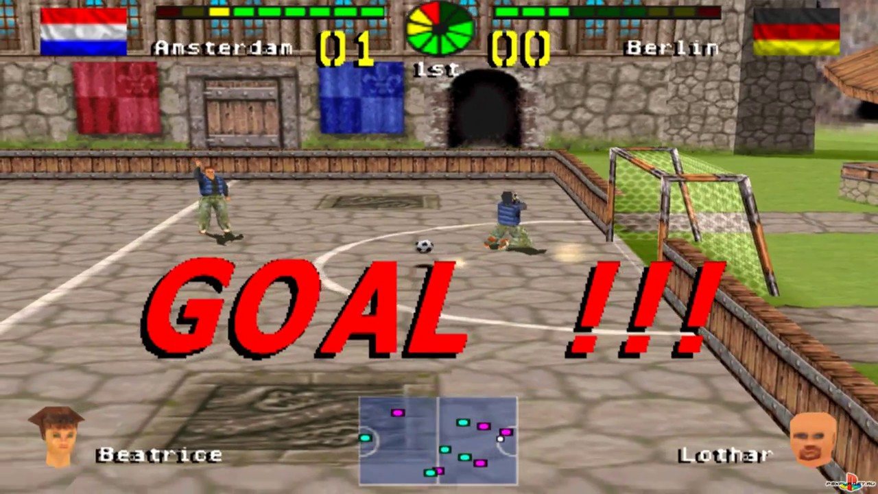 (PSX) Chris Kamara's Street Soccer (SLES-02948) GamePlay