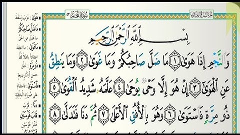 سورة النجم مكتوبة الشيخ خالد الجليل Sheikh Khaled Al Jalil Surah Al Najm /1080p