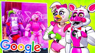 Glamrock Chica and Funtime Foxy GOOGLES Roxanne Wolf!
