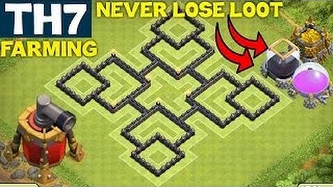 Clash Of Clans | TH7 (Town Hall 7) DARK ELIXIR/FARMING BASE | Best TH7 Farming Base
