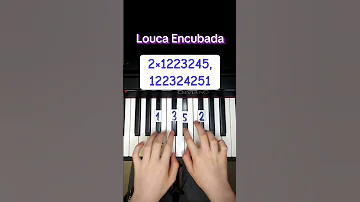 Louca Encubada Tutorial On Piano Piano Pianotutorial Tutorial Shorts 