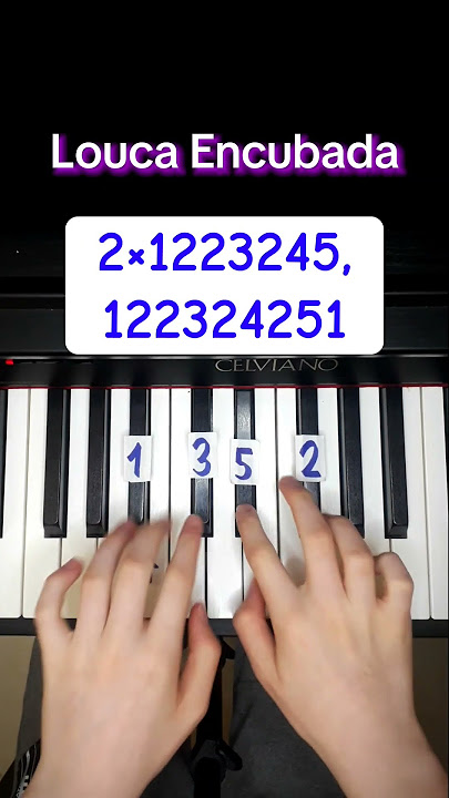 Louca Encubada tutorial on piano #piano #pianotutorial #tutorial #shorts