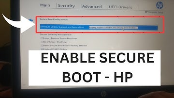 HP Laptop/PC- How to Turn On Secure Boot Easily