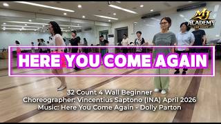 [Demo] Here You Come Again Line Dance Beginner