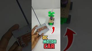 How to make dc motor fan car || easy science project #shorts