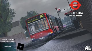 ITS HERE!!!! | Roblox Croydon Redefined | Route 367 All rounder | NEW BENDY CITARO