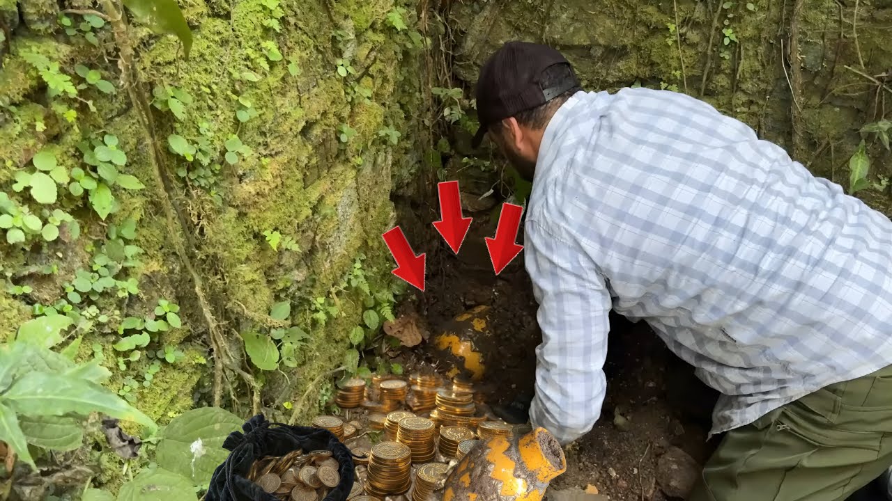 Encontramos fortuna do tesouro em portal abandonado no meio da floresta!