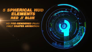 Circular Hud Sci-fi Elements After Effects Template