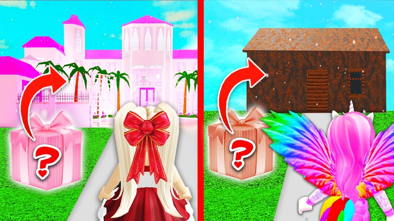 Mystery Box Decides What House We Get In Bloxburg Roblox Youtube - youtube iamsanna roblox bloxburg